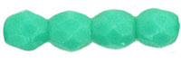 Czech Fire Polish 3mm-Green Turquoise Opaque (image for) Czech Fire Polish 3mm-Green Turquoise Opaque
